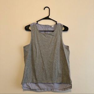J.Crew Contrast Sleeveless Blouse